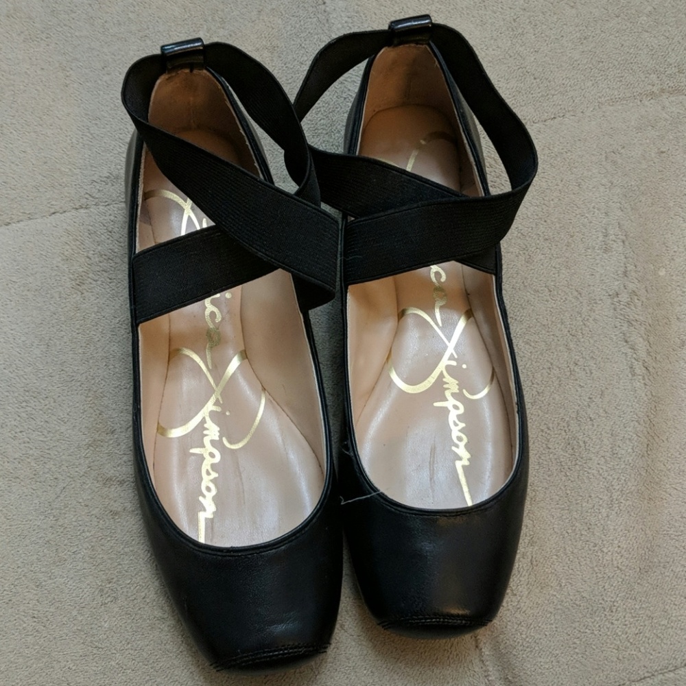 Jessica Simpson Mandalay Size 5 black ballet flats